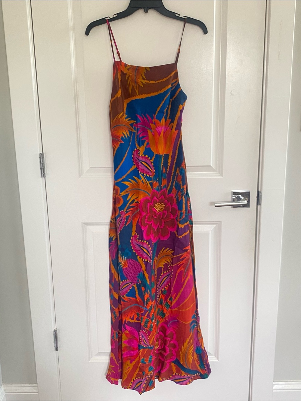 Farm Rio Vintage Wave Multicolor Viscose Maxi Dress S NWT - Picture 3 of 6